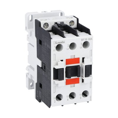 Three-pole contactor, IEC operating current Ie (AC3) = 38A, AC coil 50/60Hz, 230VAC