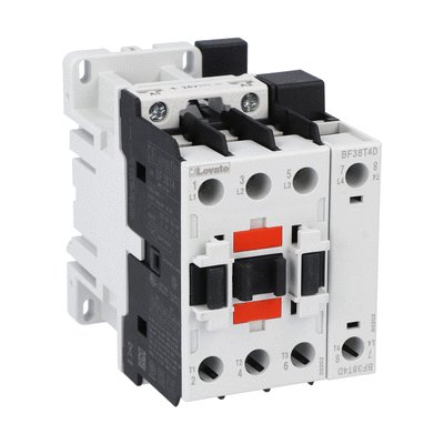 Four-pole contactor, IEC operating current Ith (AC1) = 56A, DC coil, 12VDC