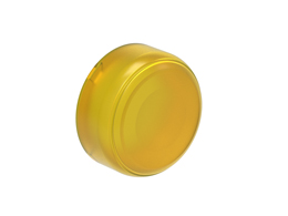 Yellow rubber boot for flush and illuminated flush pushbuttons