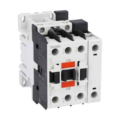 Four-pole contactor, IEC operating current Ith (AC1) = 56A, DC coil low consumption, 24VDC