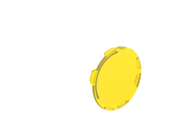 Flush lens for illuminated spring-return actuators, yellow