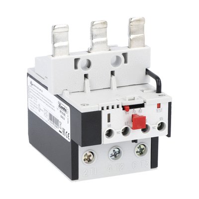 Motor protection relay, phase failure/single-phase sensitive. Three-pole (three-phase), manual resetting. Direct mounting on BF95 - BF150 contactors, 90...110A