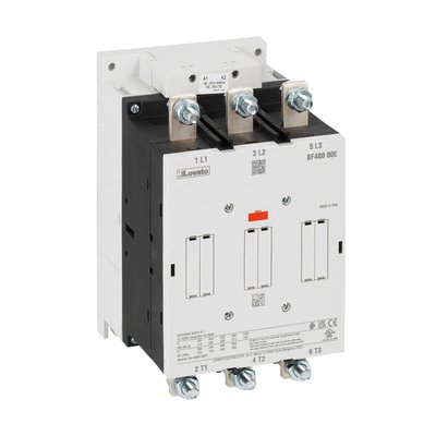Three-pole contactor, IEC operating current Ie (AC3) = 400A, AC/DC coil, 100...250VAC/DC