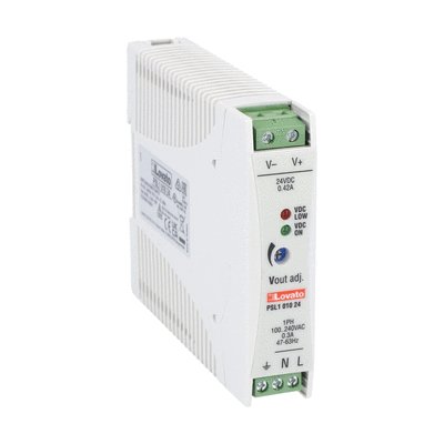 Alimentation à découpage monophase, fixation sur DIN 100-240VAC/24VDC 10W