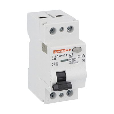 Residual current operated circuit breaker - selective, 2 modules, 2P - type A, 40A, 300mA