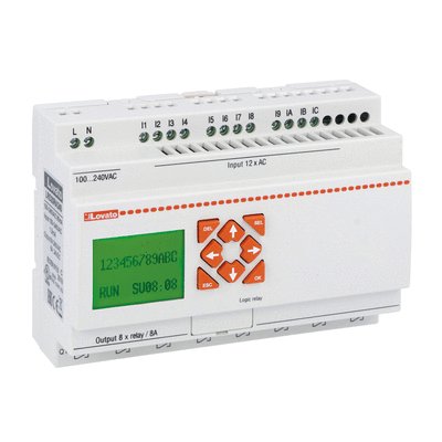 Micro-SPS und HMI Basismodul, 12 I/8 O Relais, 100-240VAC