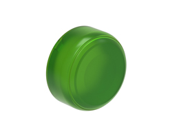 Cappuccio in gomma verde per pulsanti rasati