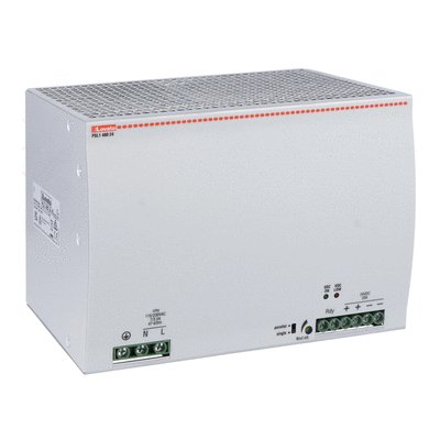 Alimentatore switching, esecuzione per fissaggio su guida DIN, monofase. 24VDC, 20A/480W