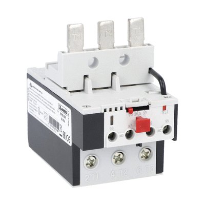 Motor protection relay, phase failure/single-phase sensitive. Three-pole (three-phase), manual resetting. Direct mounting on BF40 - BF94 contactors, 35...50A