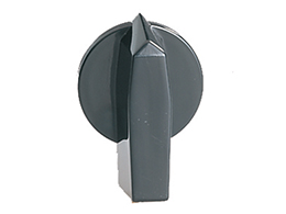 Black operating handle. For 48X48mm front plate for 6mm/0.24" shaft