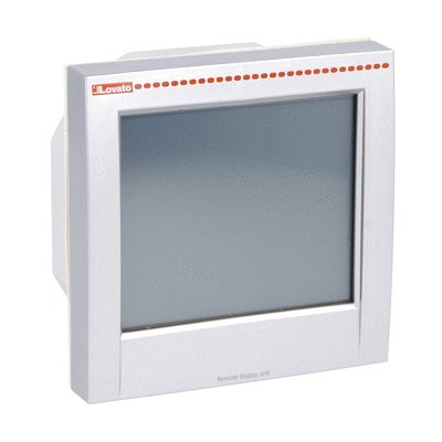 Vzdálený čelní panel, grafický dotykový LCD displej 128x112 pixelů, stupeň krytí IP 65. Kompatibilní se softstartérem ADXL … a frekvenčními měniči VLB3 …, Komplet s kabelem 3 m