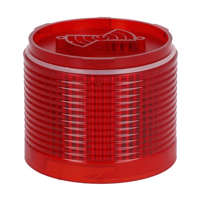 Světelný modul červený Ø70mm, blikající, integrovaná LED
