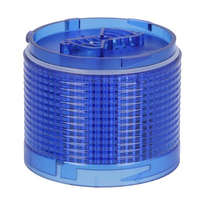 Světelný modul modrý Ø70mm, blikající, integrovaná LED