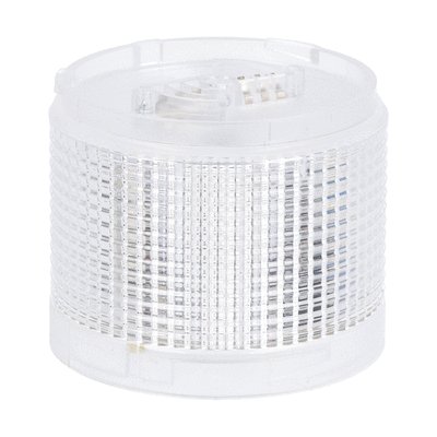 Dauer- oder Blinklichtmodul, Ø70mm, LED-Lampe integriert, Weiß