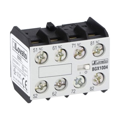 Auxiliary contact, screw terminals, for BG... series mini-contactors, 4NC