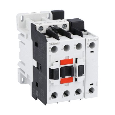 Four-pole contactor, IEC operating current Ith (AC1) = 56A, DC coil, 48VDC, 2NO and 2NC