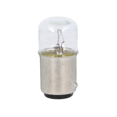 Incandescent bulb, 5W, BA15D fitting, 260VAC/DC