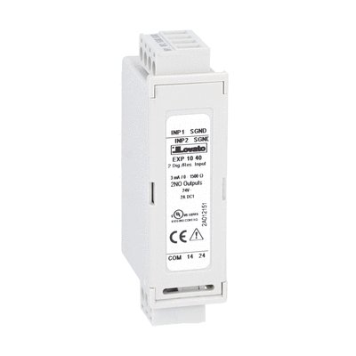 Expansion module EXP series for flush-mount products, 2 digital/resistive inputs, 2 static outputs