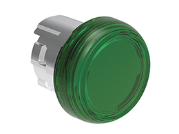 CABEZAL LUMINOSO SERIE PLATINUM Ø22mm METÁLICA, VERDE. SIN BASE DE FIJACIÓN