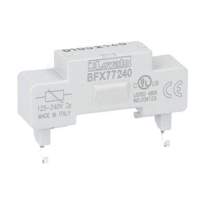 Quick connect surge suppressor for BF00A, BF09...BF150A AC contactors, 125-240VAC/DC (varistor)