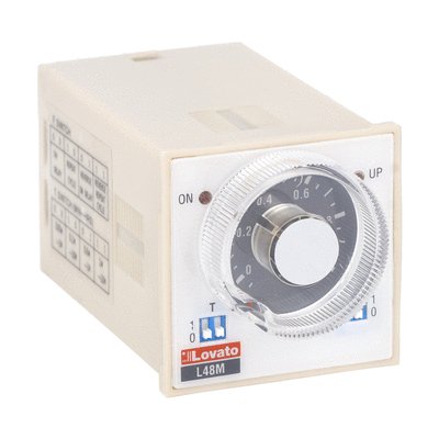 Time relay, multifunction, multivoltage and multiscale, plug-in and flush-mount version 48X48mm, 24...240VAC/DC