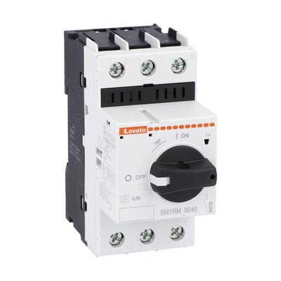 Motor protection circuit breaker, IEC breaking capacity Icu 100kA at 400V, 0.4A