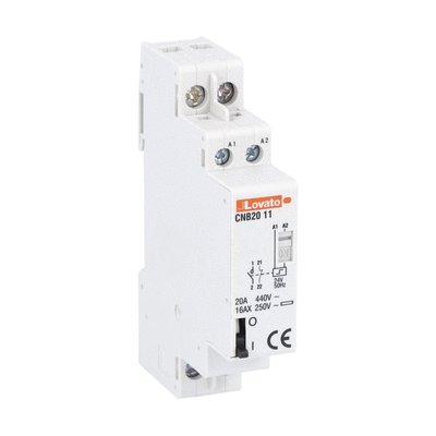Latching relay, one or two-pole, 20A AC1, 24VAC (1NO+1NC)