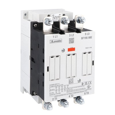 Three-pole contactor, IEC operating current Ie (AC3) = 195A, AC/DC coil, 100...250VAC/DC