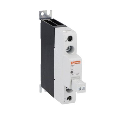 Solid state relay complete with heatsink, single-phase, 20A, 3...32VDC, screw terminals