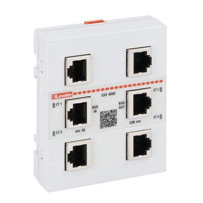 Current measuring module with 4 inputs for electronic RJ45 CTs