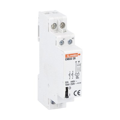Latching relay, one or two-pole, 32A AC1, 24VAC (2NO)