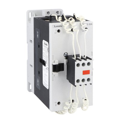 Contactor for power factor correction with AC control circuit, including limiting resistors, maximum IEC operational power 400V = 60kvar, coil 230VAC 50/60Hz