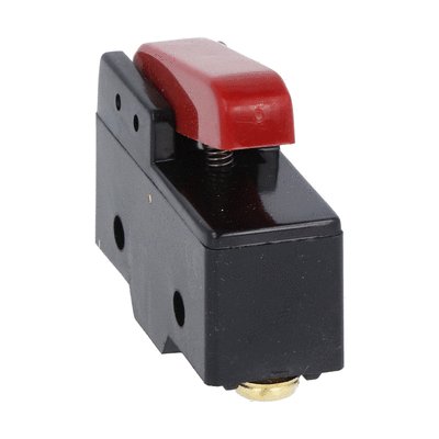 Plastic micro switch, K series, push button. Contacts 1NO/NC. Screw terminalsS