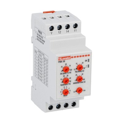 Current monitoring relay for single-phase system, AC/DC minimum or maximum current control, 5A or 16A