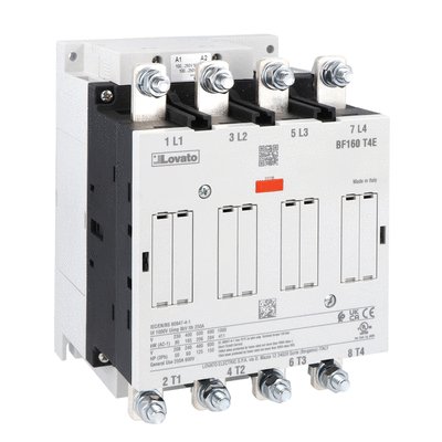 Four-pole contactor, IEC operating current Ith (AC1) = 250A, AC/DC coil, 100...250VAC/DC