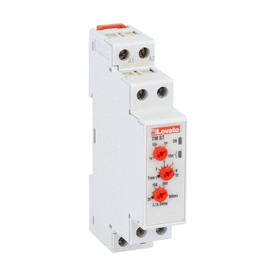 Time relay for starting, multiscale, multivoltage, modular version, 24-48VDC, 24...240VAC