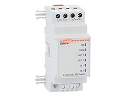 Expansion module EXM series for modular products, 2 digital inputs and 2 static outputs, opto-isolated