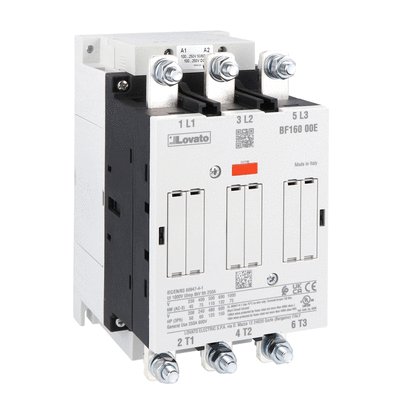 Three-pole contactor, IEC operating current Ie (AC3) = 160A, AC/DC coil, 100...250VAC/DC