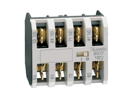 Auxiliary contact, Faston terminals,for BG... series mini-contactors, 2NC