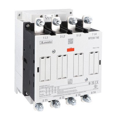 Four-pole contactor, IEC operating current Ith (AC1) = 350A, AC/DC coil, 250…500VAC/DC