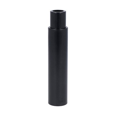Extension tube for plastic base, stackable sections. Ø62mm, 100mm/3,94”, black colour