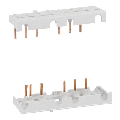 Rigid connecting kit for three-pole reversing contactor assembly, for contactors BF09...BF25 side by side with BFX5002 or BFX5003 interlock