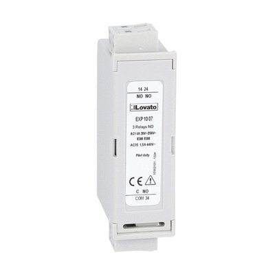 Expansion module EXP series for flush-mount products, 3 relay outputs to increase number of steps