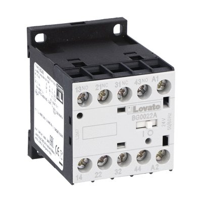 Control relay with AC coil 50/60Hz, 230VAC, 2NO and 2NC
