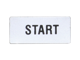 Label for general use. "START"