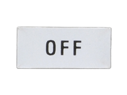 Label for general use. "OFF"