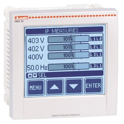 Relais de protection pour MT CEI 0-21 (Display) TP en MT ou dir.BT, aux.100-400VAC et 110-250VDC
