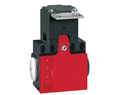 Limit switch, K series, key operated, 2 side cable entry. Dimensions compatible to EN 50047, plastic body, contacts 1NO+1NC slow action. Angled "T" key
