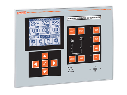 Control of mains, automatic transfer switching (ATS), and paralleling on multiple generators controlled by RGK900SA. 12/24VDC, graphic LCD, with RS485 port and USB/Optical and Wi-Fi point programming port. Expandable with EXP... modules