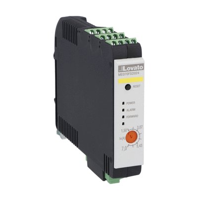 Electronic direct-on-line starter, 7A, integrated motor thermal protection and STO (Safe Torque Off) emergency stop, operational voltage Ue ≤500VAC, auxiliary and control supply voltage 24VDC